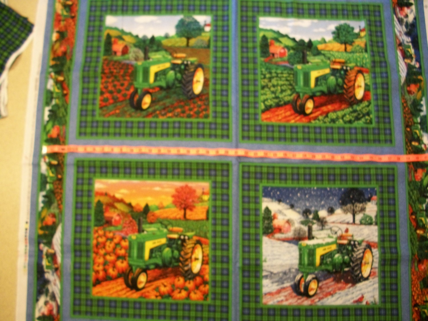 John Deere Cotton Fabric Panel
