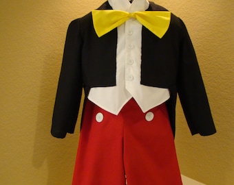 Mickey Mouse Inspired Traditional Boy's Costume-3 piece set