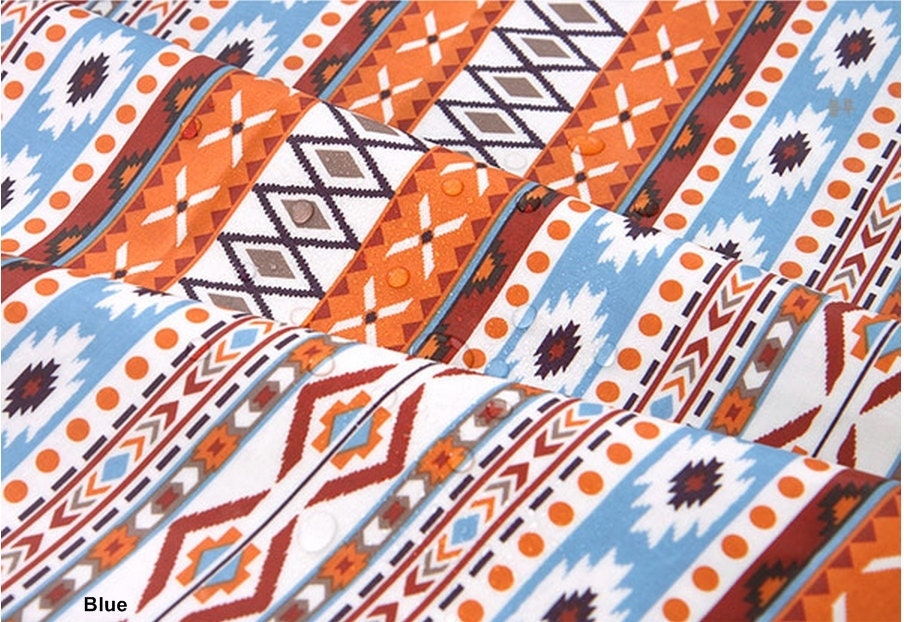 Laminated Cotton Fabric Aztec in 4 Colors By The Yard from FabricBonita ...