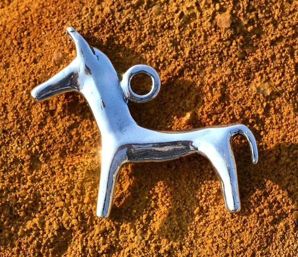 Silver Ibero Celtic Horse Pendant Iron Age Jewelry Jewellery