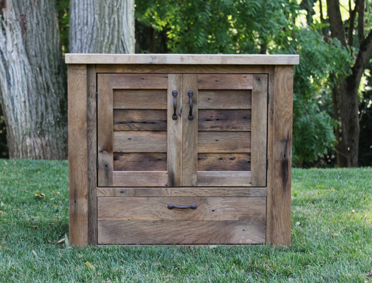 Rustic Vanity 36 Reclaimed Barn Wood Vanity