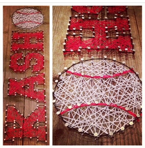 Custom made string art Names logos and symbols