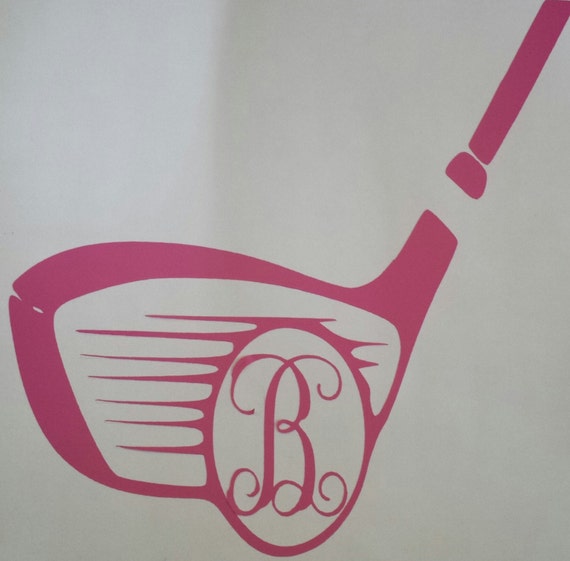Download Monogram Golf Club and ball Car Decal 5.25 by PreppyGram ...