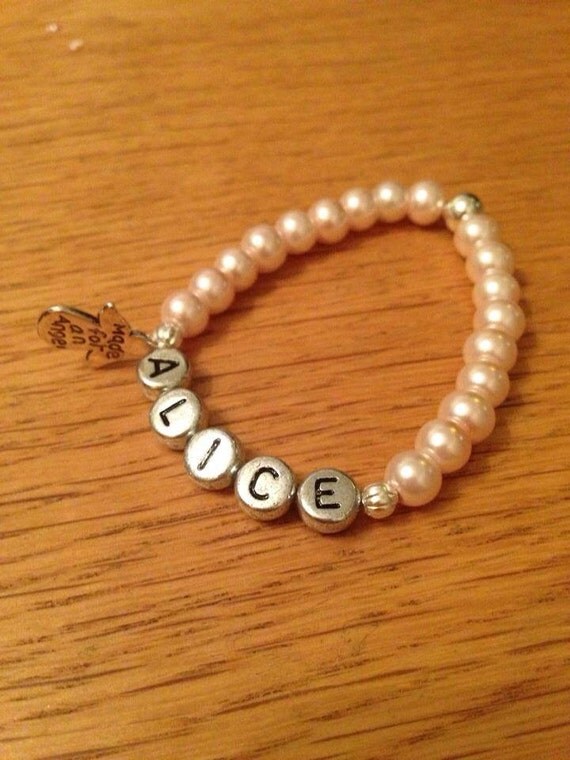 Handmade beaded children's bracelets all made with