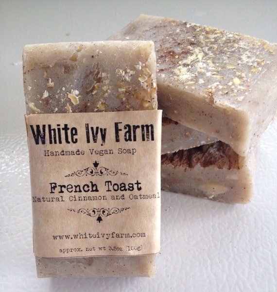 , Natural Vegan Cinnamon & Oatmeal SoapBridal Shower Gift, Wedding ...