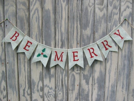 be merry banner be merry garland be merry bunting holiday merry banner