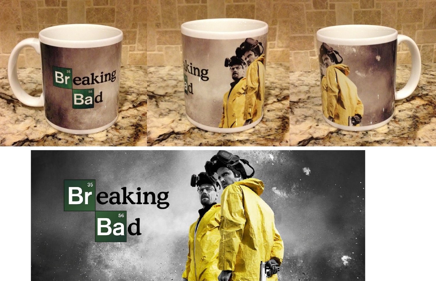 Breaking Bad Coffee Mug JesseWalter Gun 11 OZ Full by Kolorama