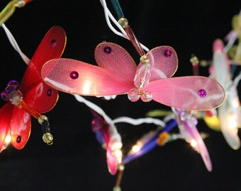 35 Bulbs Dragonfly String Lights - String Lights for Home Decoration,Wedding,Party,Bedroom,Patio and De