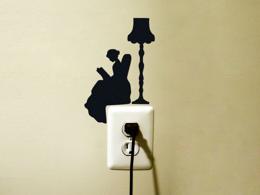 Light Switch Velvet Wall Decal Girl Room Wall Decor