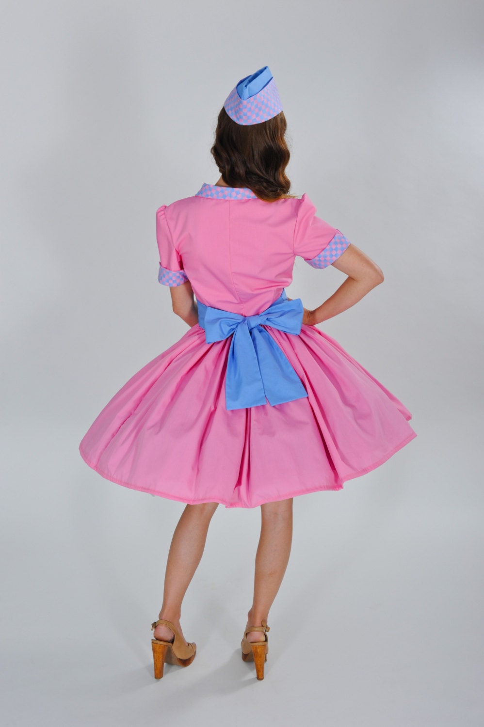 Car Hop Costume Retro Waitress Costume Soda Shop Costume