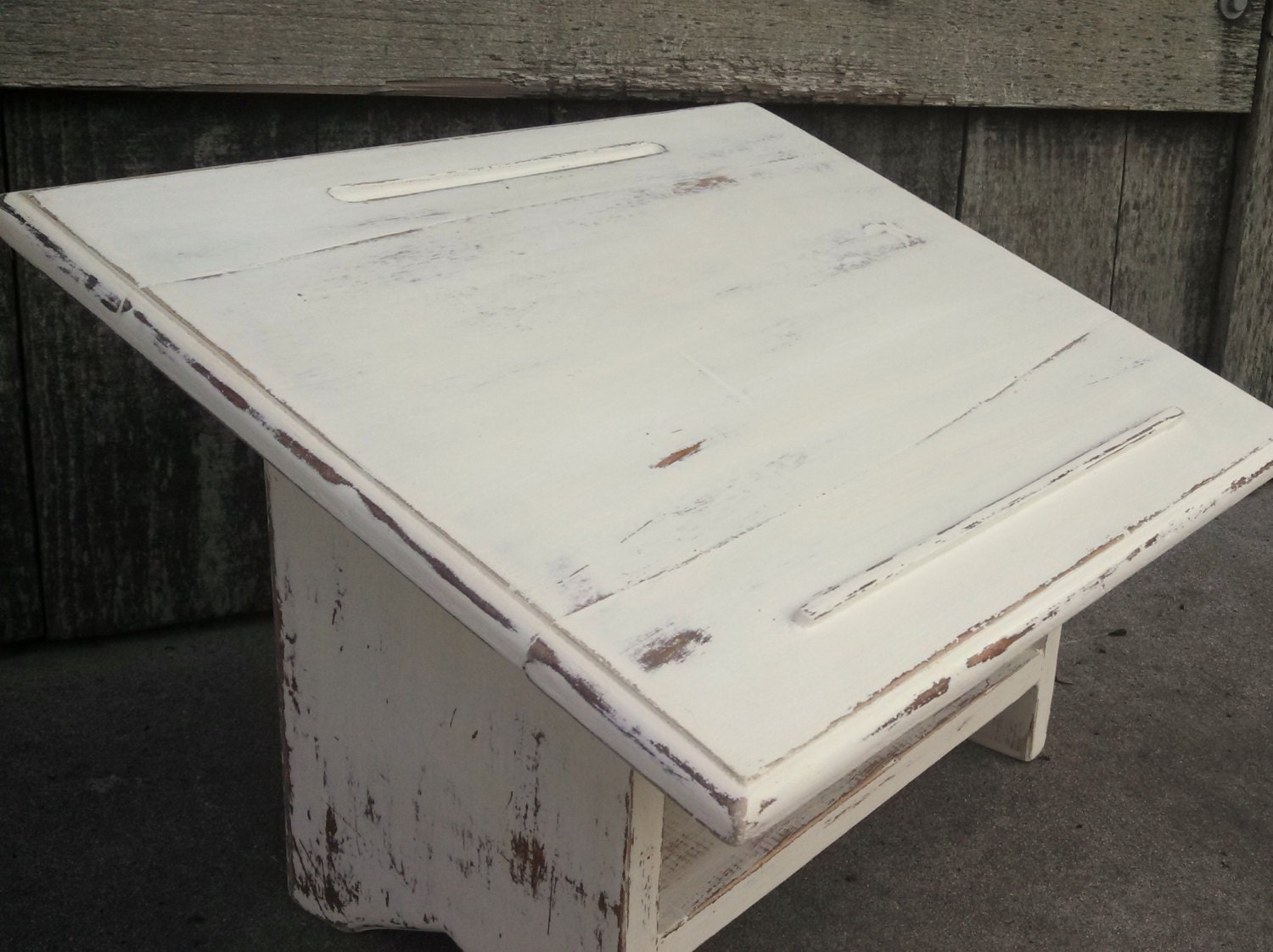 Rustic Wedding Guest Book Stand Podium Rustic Wedding Decor