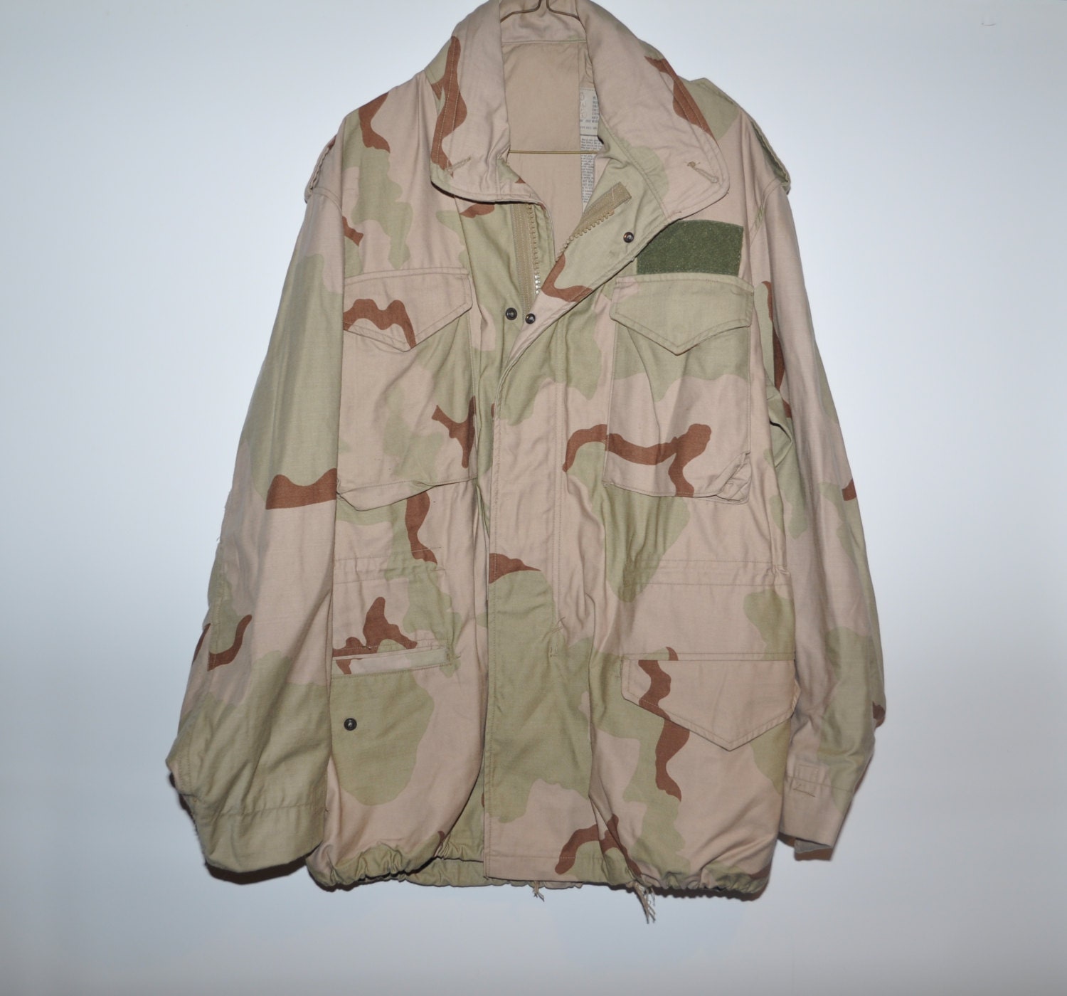 Desert Storm Camouflage Field Jacket Medium by CamoForce on Etsy