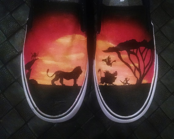 lion king painted shoes