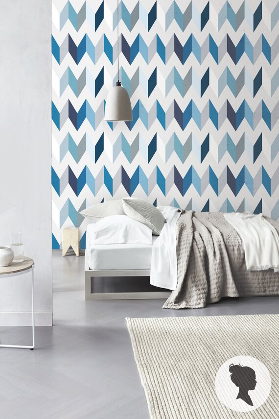 Peel and Stick Chevron Pattern Removable Wallpaper by Livettes