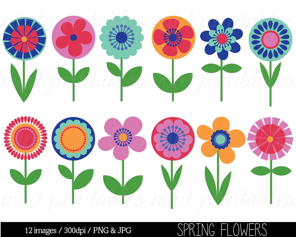 clipart pictures of spring flowers - photo #17