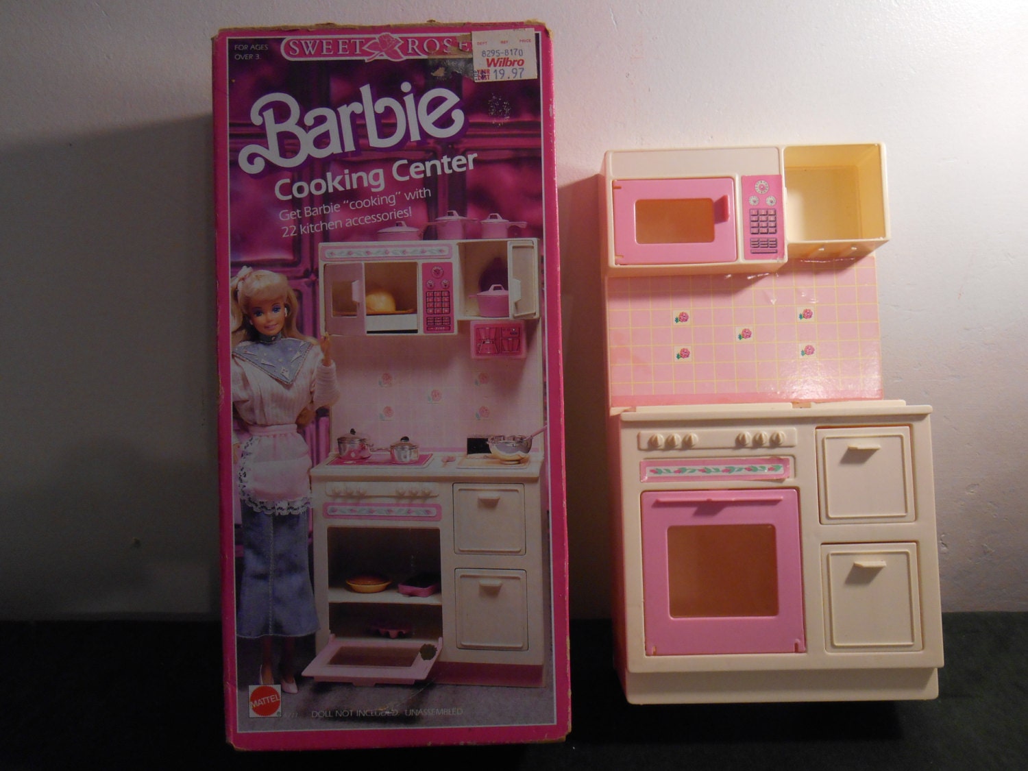 Up for sale a vintage  Barbie  kitchen  set  by Ahickscloset 
