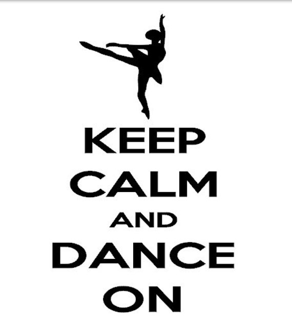 Keep Calm and Dance On T-Shirt - Choice of Colors - Adult Sizes S - 2XL