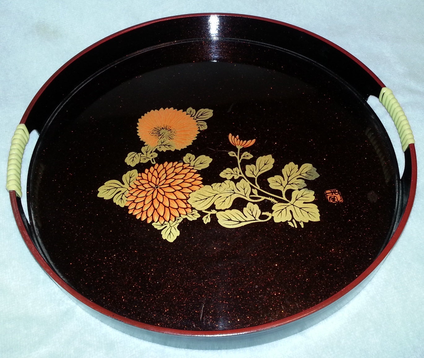 MidCentury Japanese Lacquer Serving Tray
