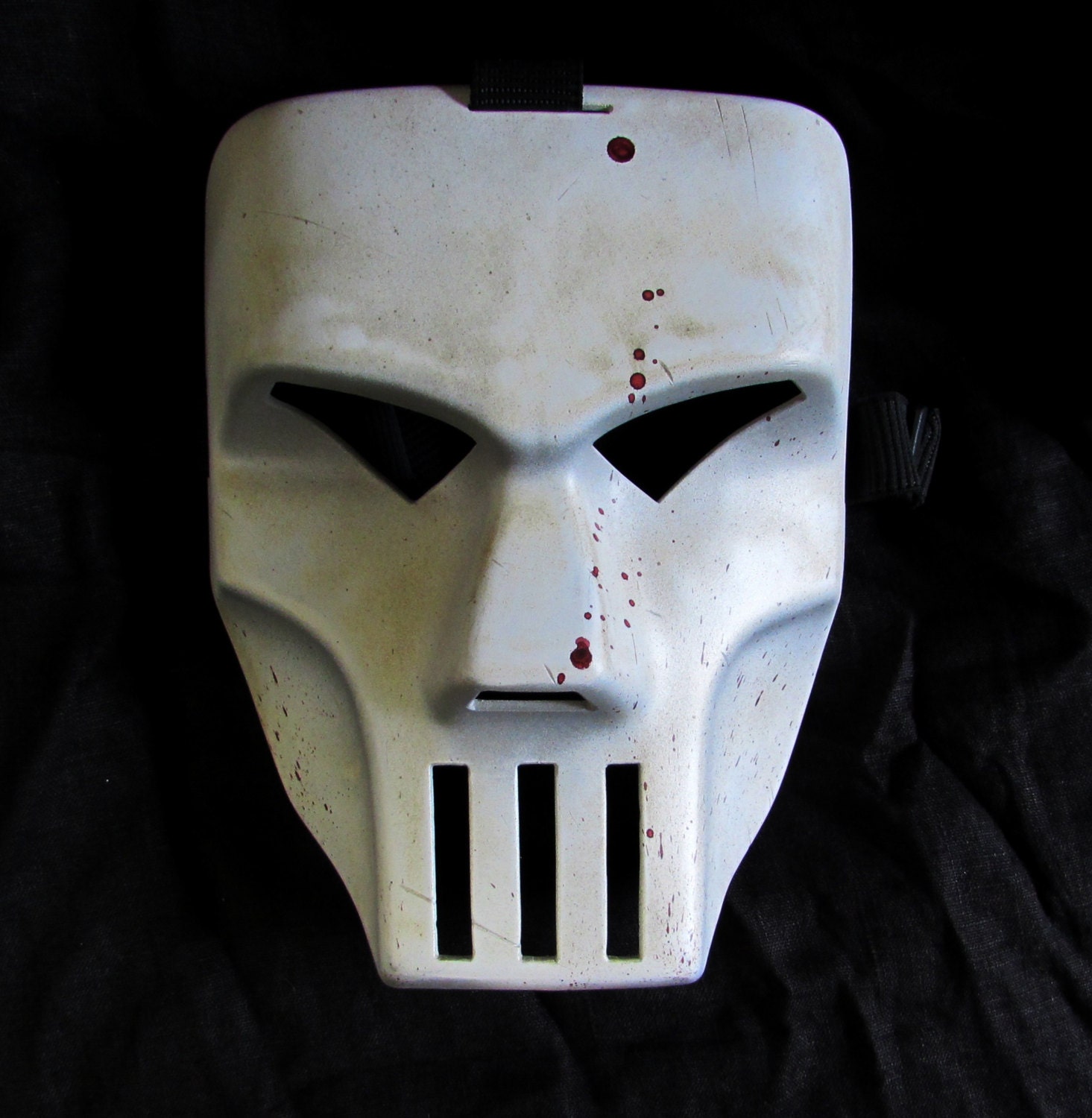 Casey Jones Hockey Mask Weathered battle damaged and blood