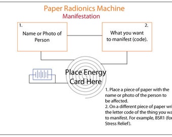 Manifest Easily With the Manifestation Paper Radionics Machine