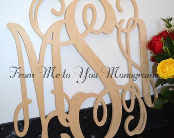 28 Inch Wooden wall Monograms, Home Decor, Office Decor, Weddings