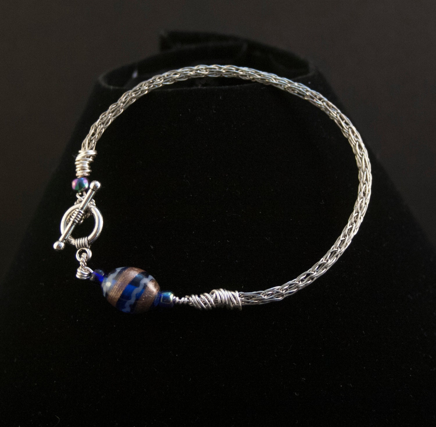 Sterling silver Viking weave bracelet 9