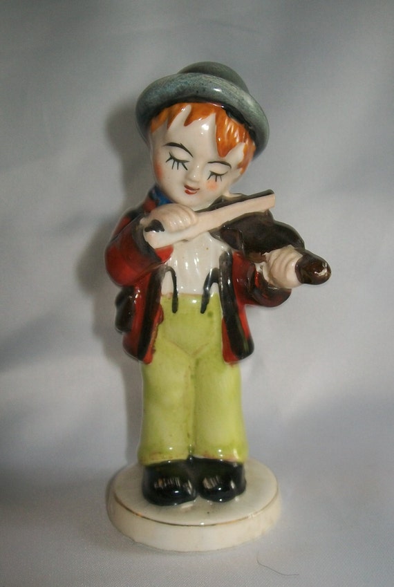 Vintage Occupied Japan Boy Figurine by CrazyforthePast on Etsy