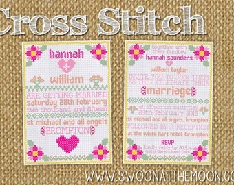 Cross Stitch Wedding Invitations 10