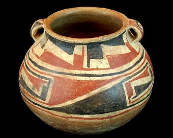 Pottery, Handmade Pottery : Great Casas Grande Pottery Handled Jar #286