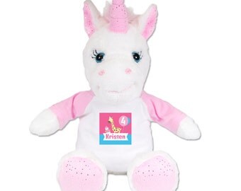 rainbow unicorn teddy bear