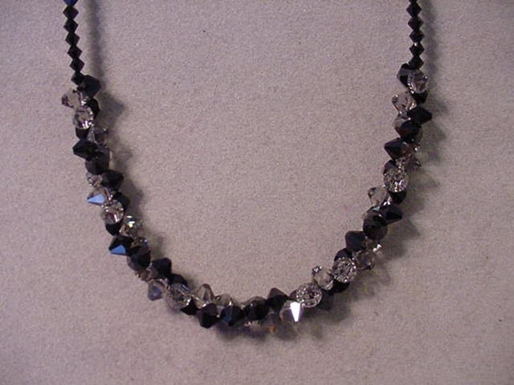 SWAROVSKI Crystal Necklace Black Diamond and by Magicclosetbling