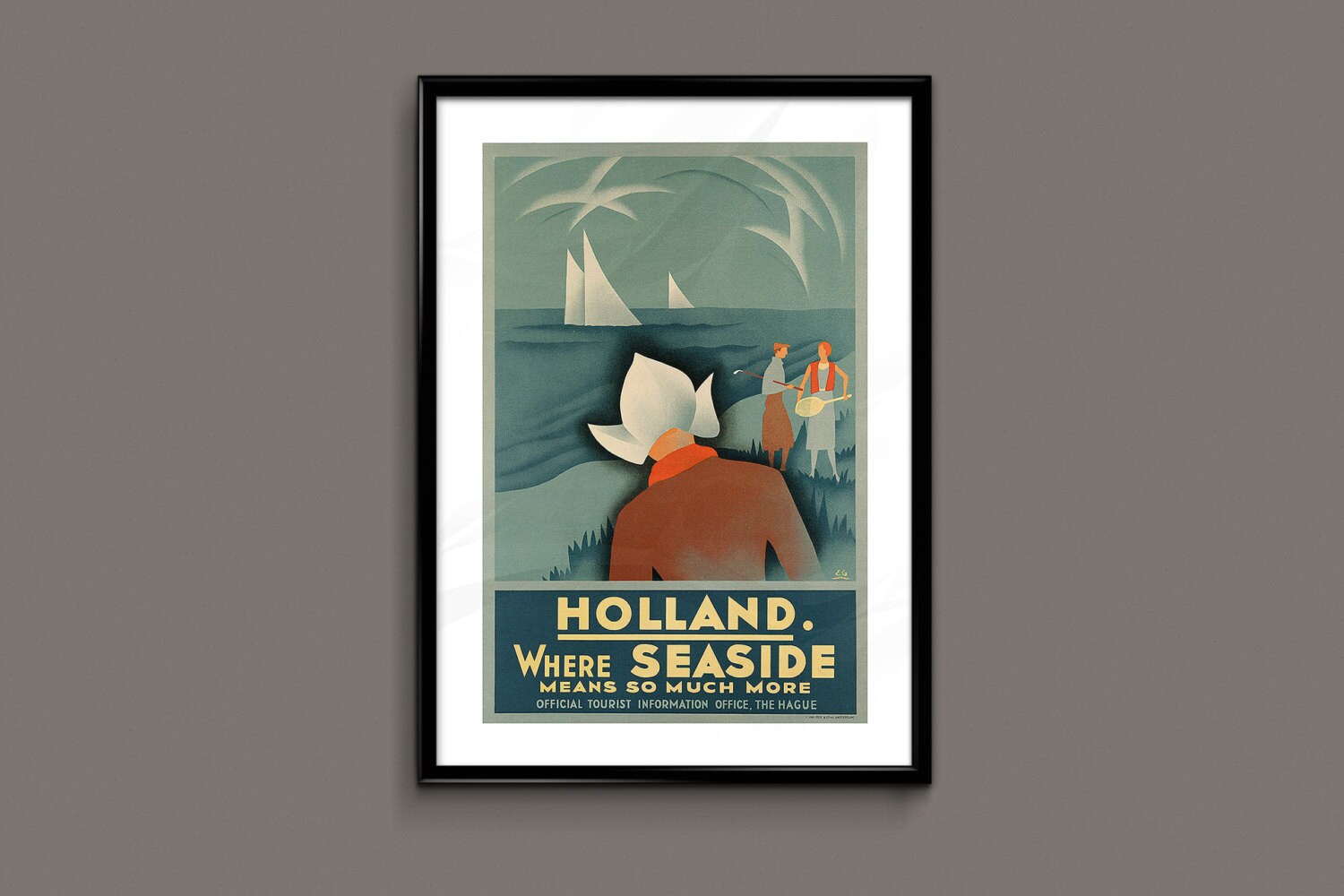 HOLLAND Travel Poster NETHERLANDS Poster by EncorePrintSociety