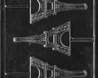 Eiffel Tower Chocolate Candy Mold with Exclusive FlavorTools Copyrighted Chocolate Molding Instructions M155