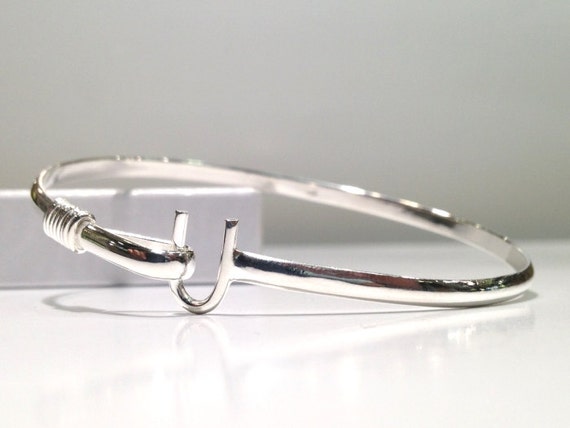 Caribbean Hook Bracelet in 925 Sterling Silver 3mm thickness