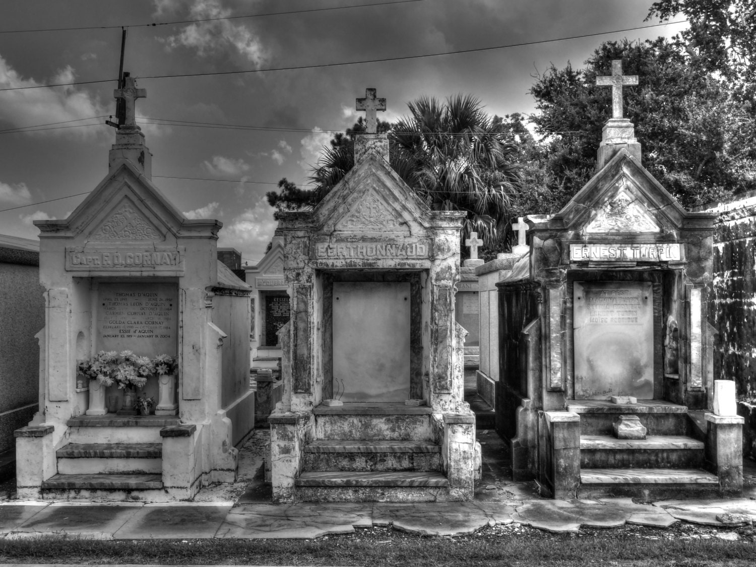 St Louis Cemetery 3 New Orleans B&W
