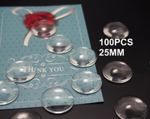 CleverDelights 2" Round Glass Tiles - 10 Pack - Clear Flat 2 Inch Circle Tiles 76ac1cde 9479 4822 99e8 8da6824f7e97.d15bb9a735008860ad1d2b9409bb6e04 - View #3