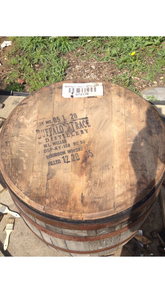 Buffalo Trace Bourbon Whiskey Barrel Head By Kybarrelcustom