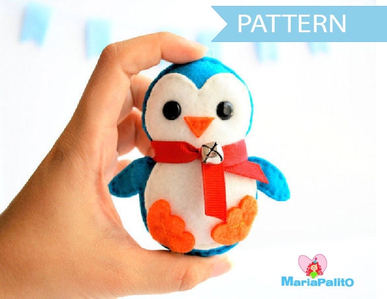 Penguin Pattern Felt Penguin Christmas Ornament Felt