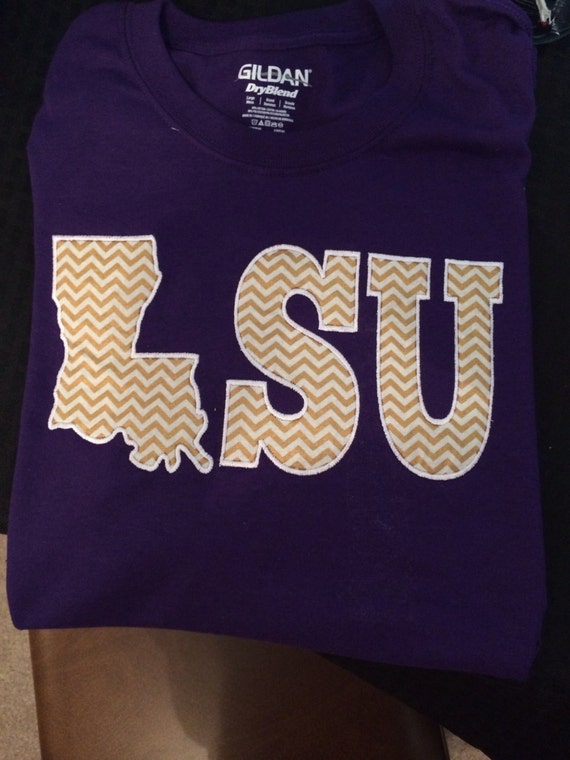 Download Monogramed Louisiana L LSU tee shirt