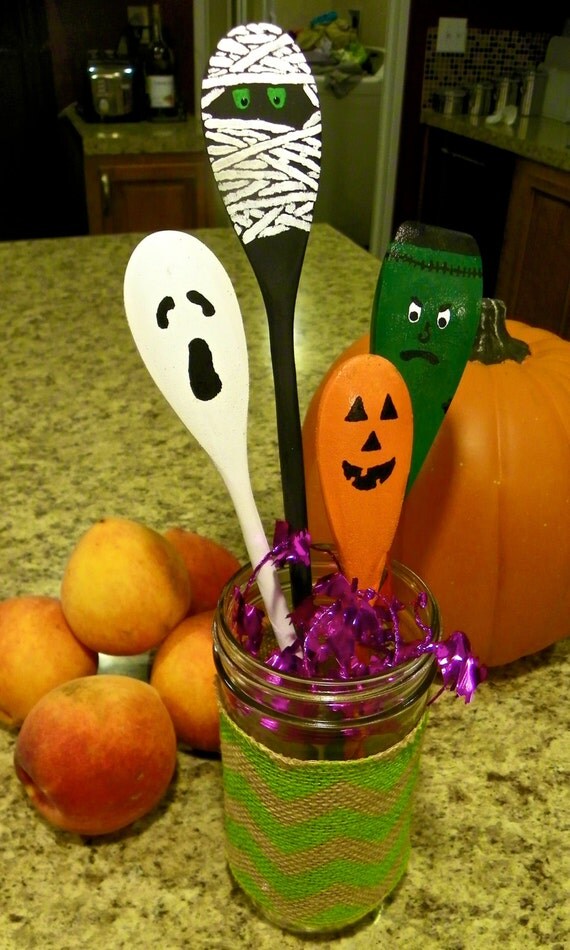 Items similar to Halloween Spoons. Free Shipping. Decorations