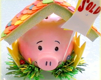 investi piggy, A Hand Painted and Decorated Ceramic Piggy Bank