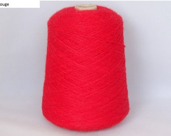 Yarn on the Cone - 100% Superfine Alpaca 4 ply - min. 450g cone