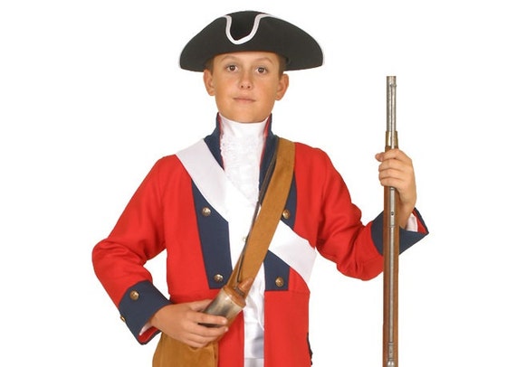 Boys American Revolutionary War Costume British Red Coat