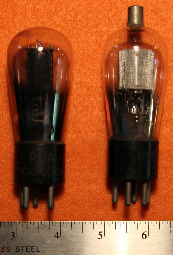 Vintage Radio/TV Vacuum Tubes SET OF 2 by TNTCoolStuff on Etsy