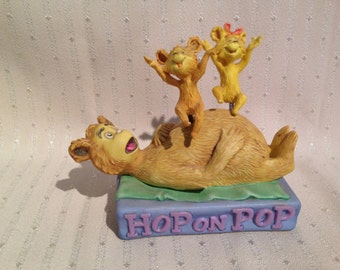 Hallmark Dr. Seuss Collection Hop On Pop Porcelain Figurine