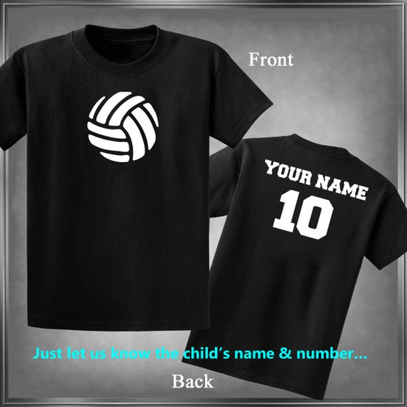 Volleyball Spirit Wear Personalized With Name & Number