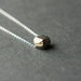 Pyrite Necklace, Pyrite Nugget Necklace, Gemstone Sterling Chain Necklace, Organic Minimal Jewelry