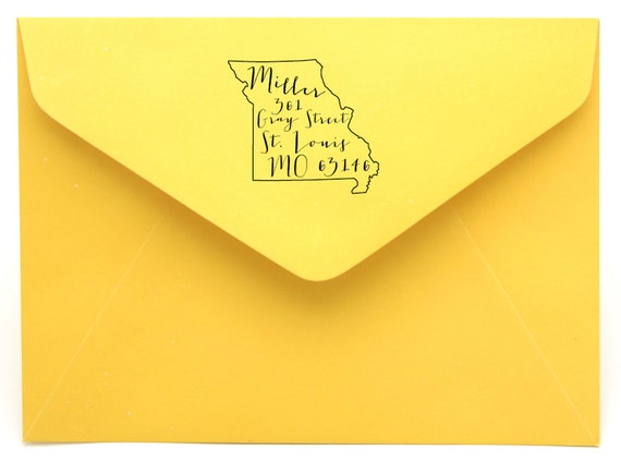 Personalized Missouri Return Address Stamp Il_570xn