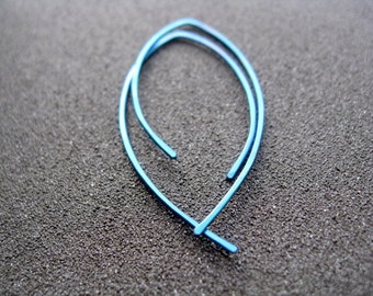 turquoise earrings. hypoallergenic jewelry. niobium earwires. modern splurge.