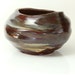 Abstract Pot Rings of Saturn Red Vessel
